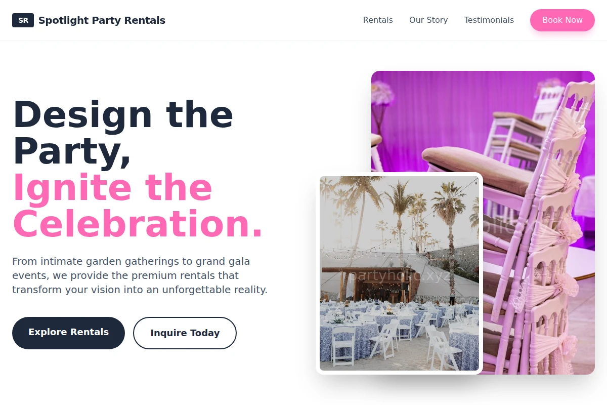 Spotlight Party Rentals