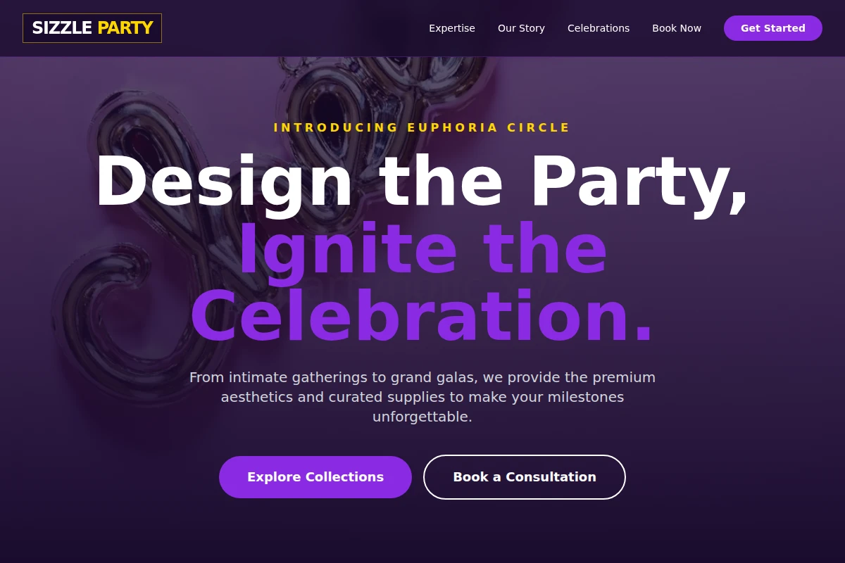 Sizzle Party Supplies